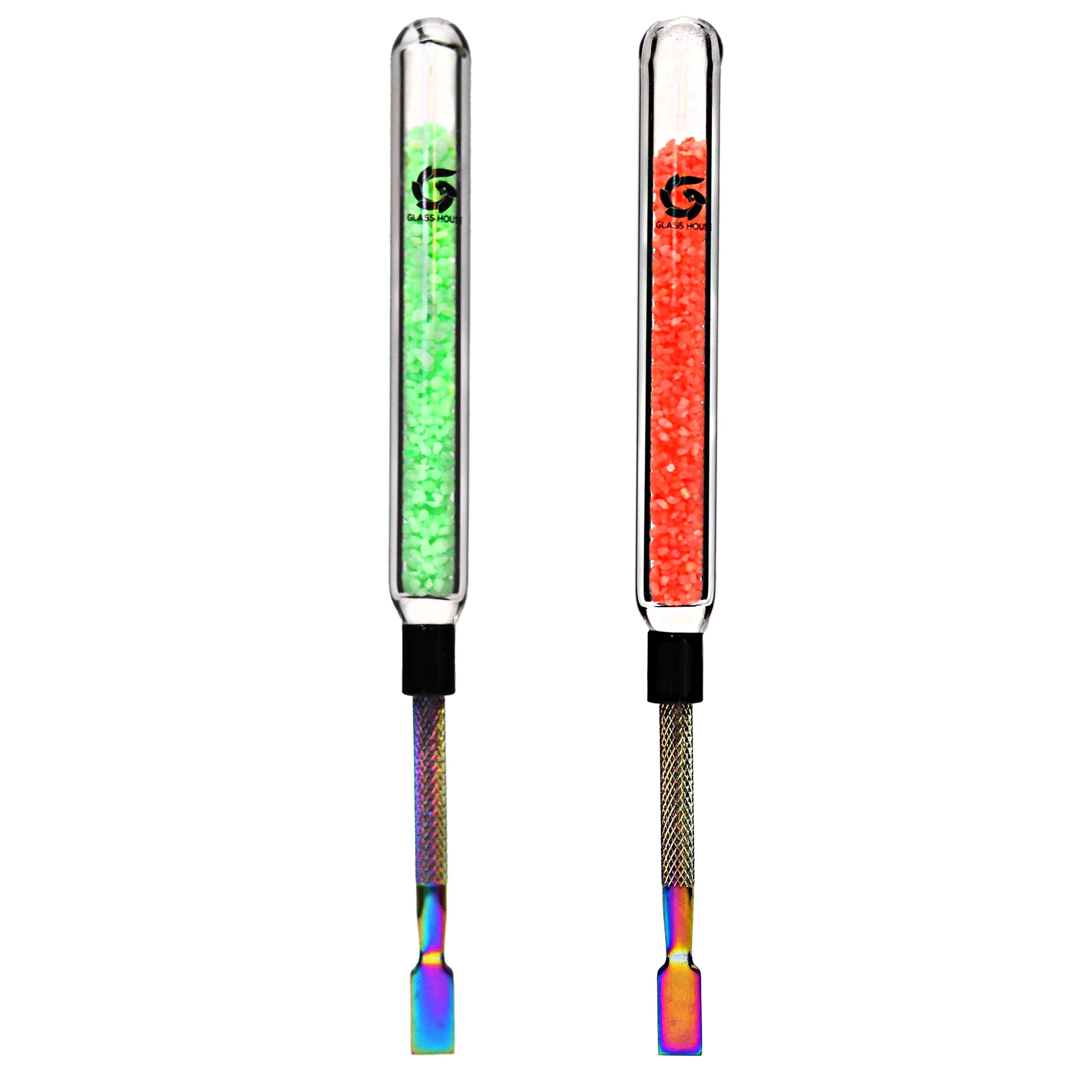 Glass House Quicksand Phillip Scooper Rainbow Metal Dab Tool (SGD-004) | Assorted Colors product image